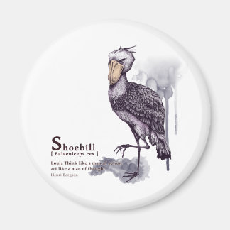 Imán shoebill - plum