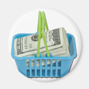Imán ShoppingBasketFullCash101311