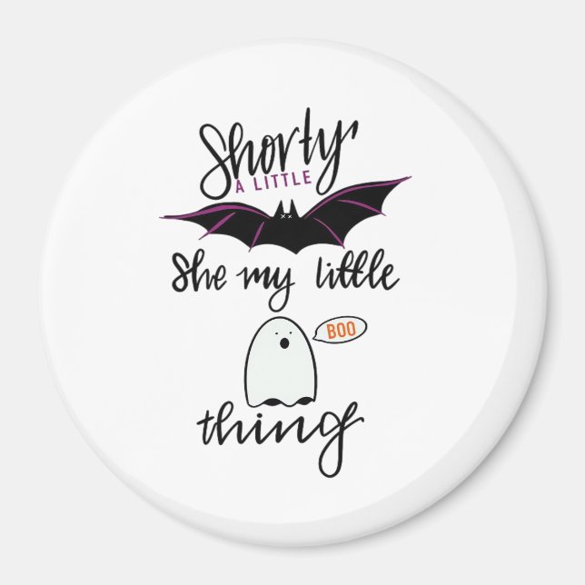 Imán Shorty Batty Divertido Retro (Frente)