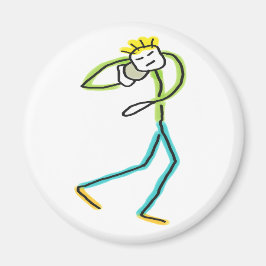 Imán Shot Put Stickman