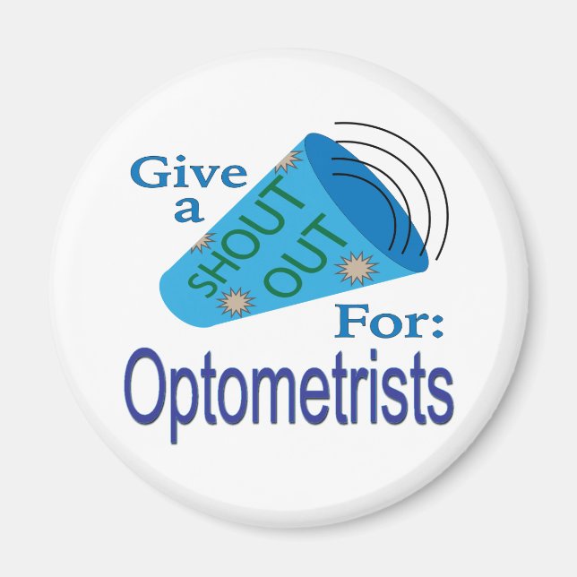 Imán Shout Out for Optometrists (Frente)