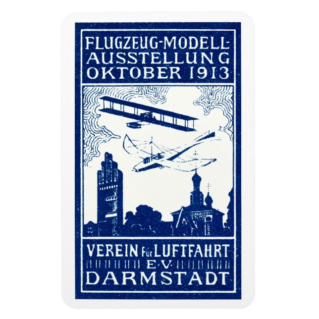 Imán Show Aéreo de Darmstadt de 1913 (Vertical)