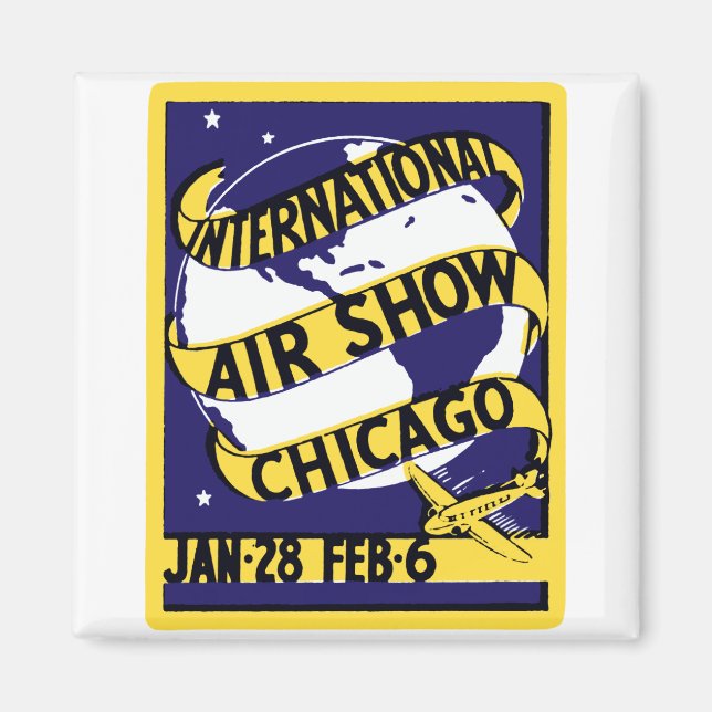Imán Show Aéreo Internacional de Chicago de 1938 (Frente)