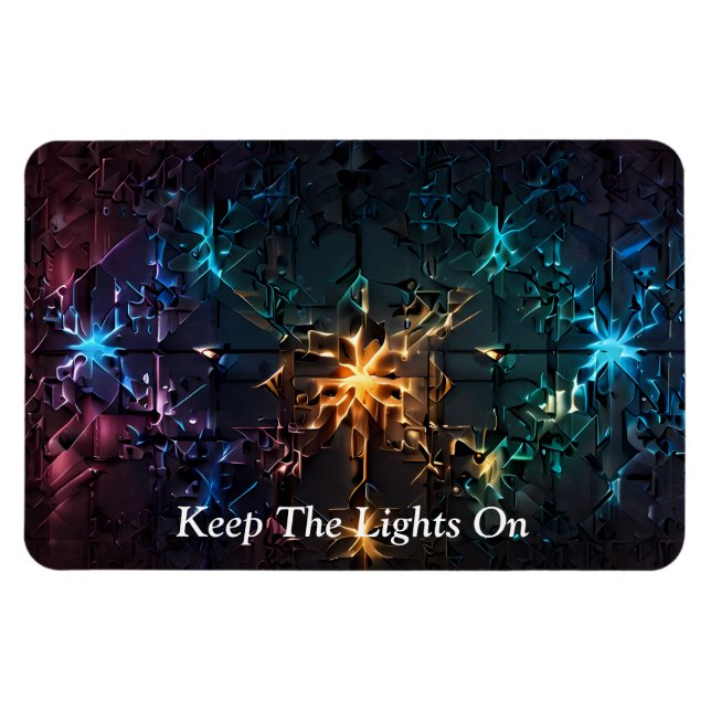 Imán Show de luz láser espacial futurista (Horizontal)