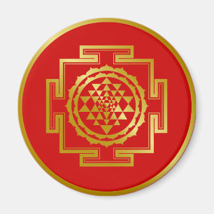 Imán Shree de oro Yantra