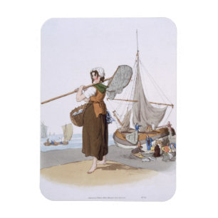 Imán Shrimper femenino, del "traje de Gran Bretaña",