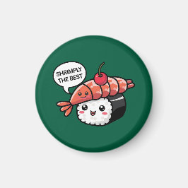 Imán shrimply el mejor sushi kawaii