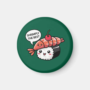Imán shrimply el mejor sushi kawaii