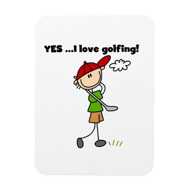 Imán Sí, amo jugar golf (Vertical)