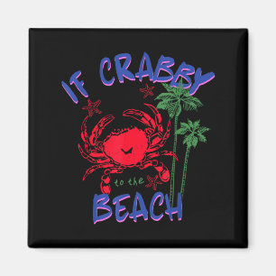 Imán Si crabby vuelve a la playa hawaii verano