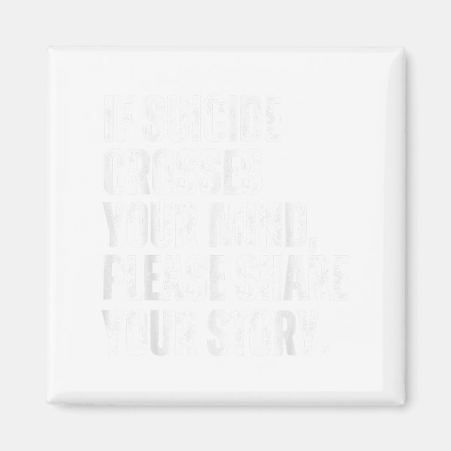 Imán Si el suicidio cruza tu mente, prevención del suic (Frente)