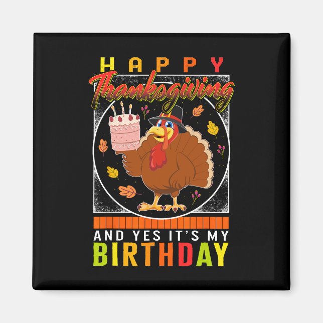 Imán Sí, es mi disfraz de cumpleaños otoño en Turquía (Frente)