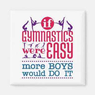 Imán Si la gimnasia fuera Chicas fáciles y divertidas