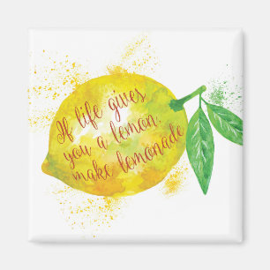Imán Si la vida le da un limón, haga la limonada