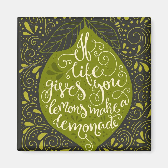 Imán Si La Vida Te Da Lemones Hacen Una Lemonada (Frente)
