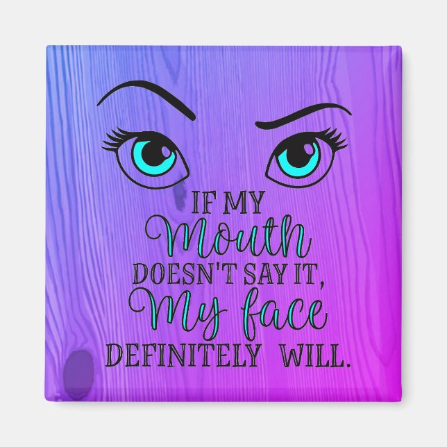 Imán Si mi boca no lo dice (Frente)