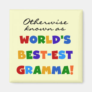 Imán Si no conocido como camisetas del Mejor-est Gramma
