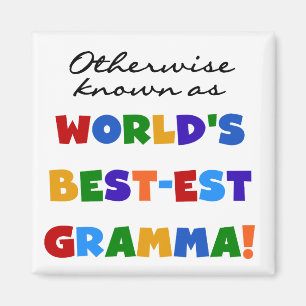 Imán Si no conocido como camisetas del Mejor-est Gramma