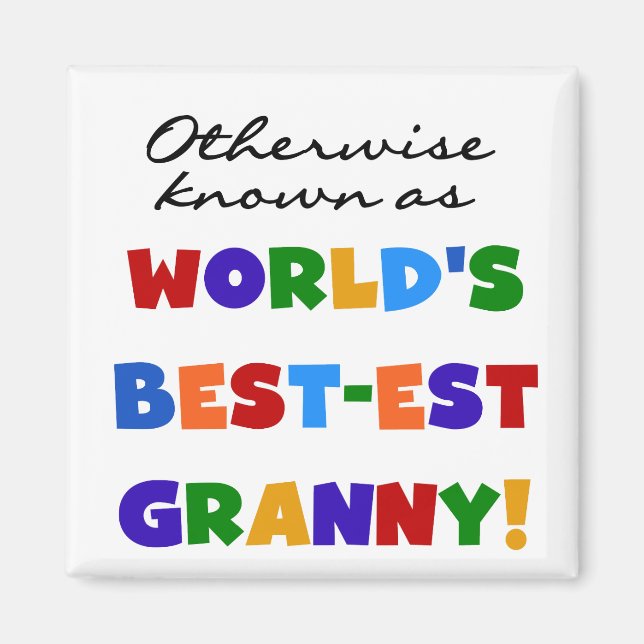 Imán Si no conocido como regalos de la abuelita (Frente)