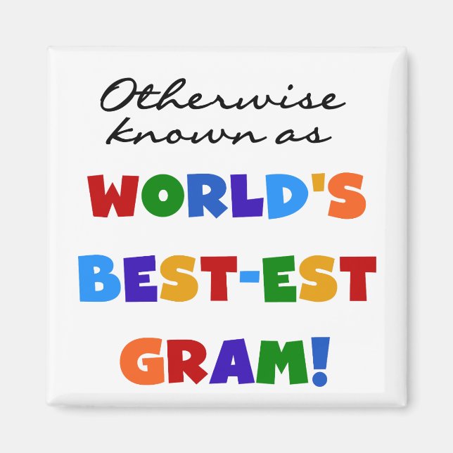 Imán Si no conocido como regalos del gramo del (Frente)