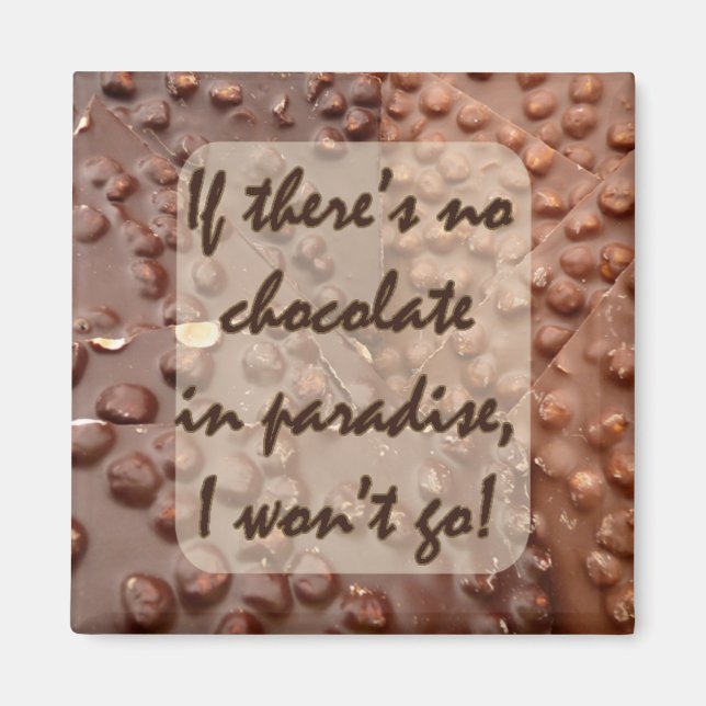 Imán si no hay chocolate... (Frente)