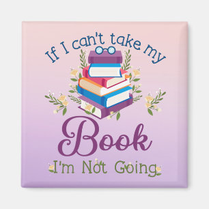 Imán Si no puedo llevar mi libro no voy