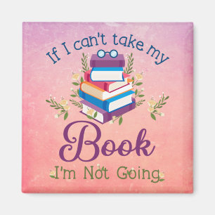 Imán Si no puedo llevar mi libro no voy