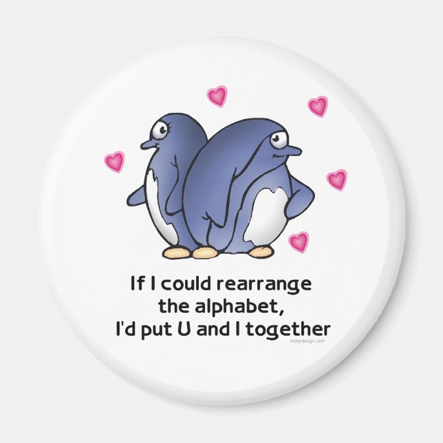 Imán Si pudiera reconstruir el alfabeto... (Frente)