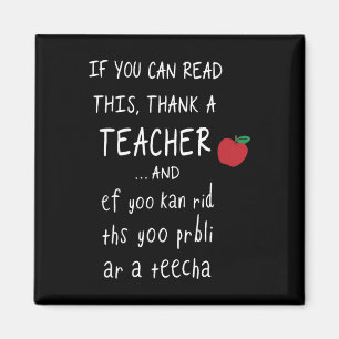 Imán Si Puedes Leer Esto Agradece A Un Profesor Y Ef Yo