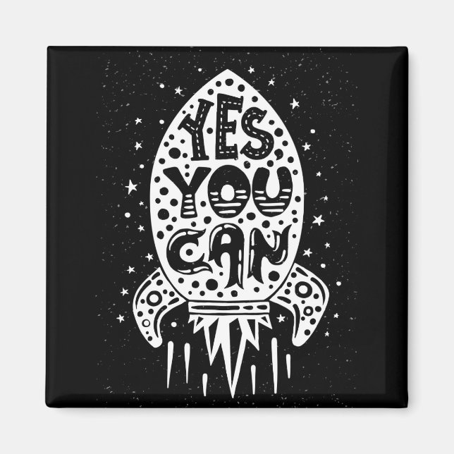 Imán Sí, se puede hacer un cohete (Frente)