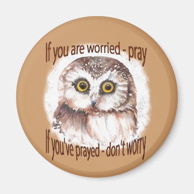 Imán Si te preocupas, no te preocupes si has rezado (Frente)