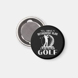 Imán Sí, tengo un plan de jubilación Golf divertido gol
