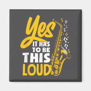 Imán Sí Tiene Que Ser Fuerte Saxofón Saxofonista Banda 