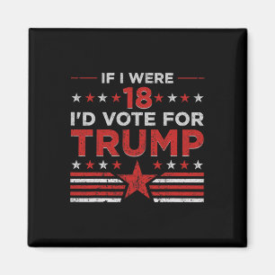 Imán Si tuviera 18 años votaría por Trump Divertido Pro