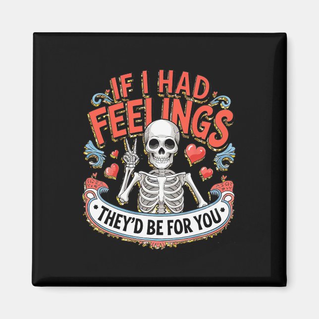 Imán Si tuviera sentimientos serían por ti (Frente)