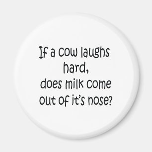 Imán Si una vaca ríe difícilmente