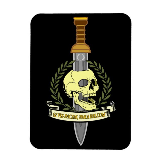 Imán Si Vis Pacem, Para Bellum.. Skull (Vertical)