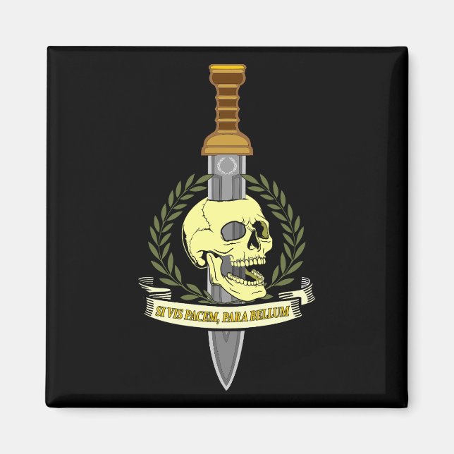 Imán Si Vis Pacem, Para Bellum.. Skull (Frente)