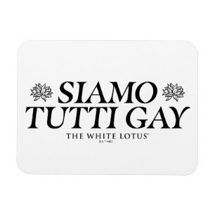 Imán Siamo Tutti Gay - El Lotus blanco