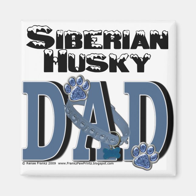 Imán Siberian Husky DAD (Frente)