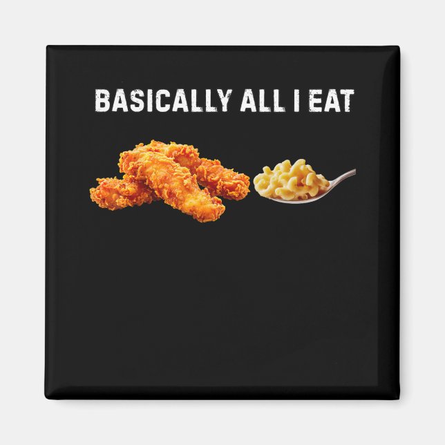 Imán Sically Todo lo que Como son Tenders de Pollo Mac  (Frente)