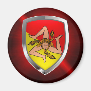 Imán Sicilia Emblem Metálico