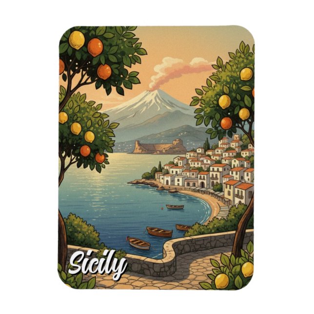 Imán Sicilia Italia (Vertical)