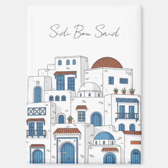 Imán Sidi Bou Said Túnez Viajes (Anverso)