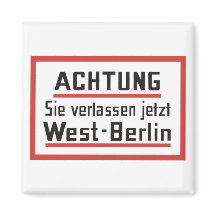 Sie verlassen jetzt West-Berlin, Rótulo de Alemani