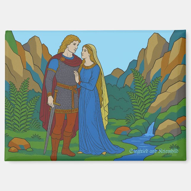 Imán Siegfried y Kriemhild (Anverso)