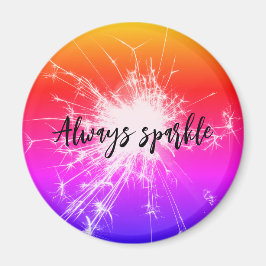 Imán siempre brillante brillante Positividad y motivaci