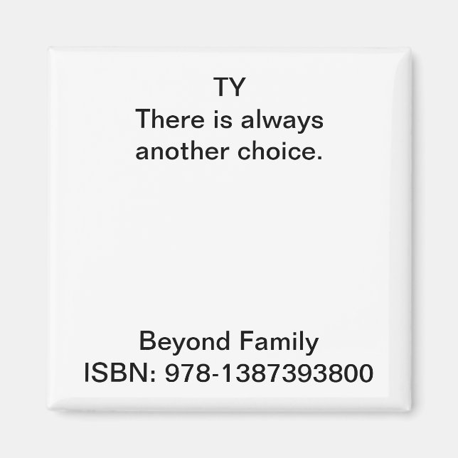 Imán Siempre hay otra opción. (Frente)