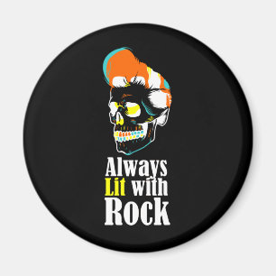 Imán Siempre iluminado con rock