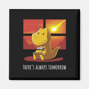 Imán Siempre mañana Dinosaurio jugando videojuego 1